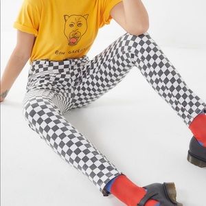Checkered jeans